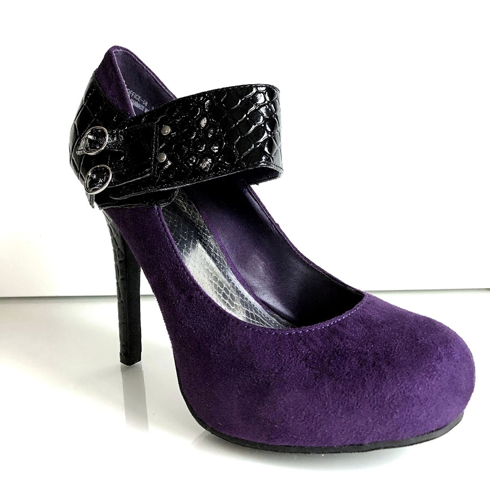Bamboo Purple Heels Sz 9